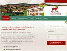 Tablet Screenshot of penzionkravihora.cz